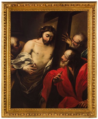 L'incrédulité de Saint Thomas - Valerio Castello (Gênes 1624 - 1659)
